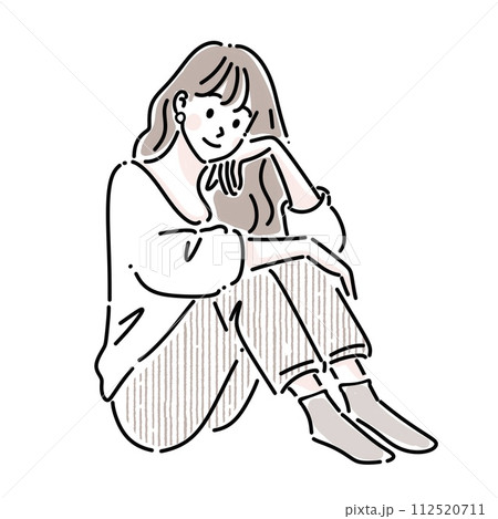 女性・女の子のイラスト素材 女性・女の子のイラスト素材 112520711