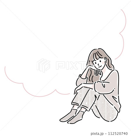 女性・女の子のイラスト素材 女性・女の子のイラスト素材 112520740