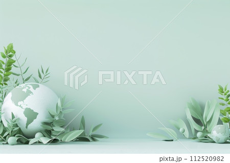 A minimalistic Earth Day background.and eco friendly design. A minimalistic Earth Day background.and eco friendly design. 112520982