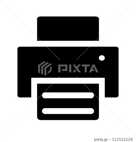 Printer fax icon vector business office automation for your web site design, logo, app, UI. Vector illustration 112522229