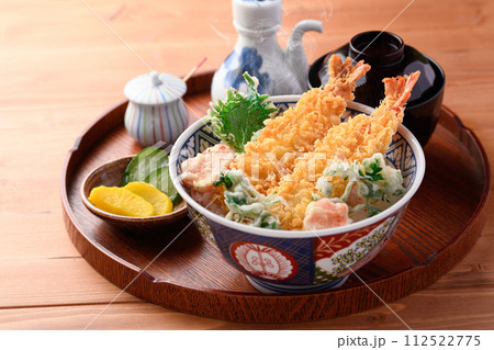 天丼 天ぷらどんぶり 112522775