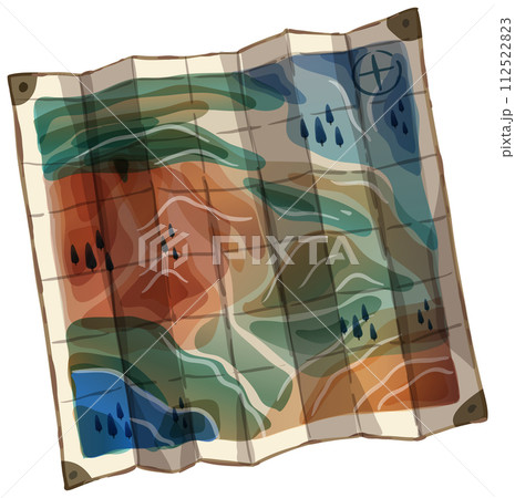 Abstract Colorful Vector Map Illustration Abstract Colorful Vector Map Illustration 112522823
