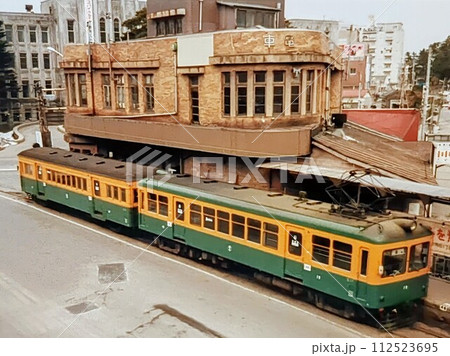 新潟交通電車線　県庁前駅にて　1984年撮影　 112523695