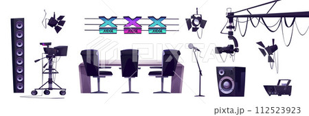 Talent show equipment for tv broadcast and record 112523923