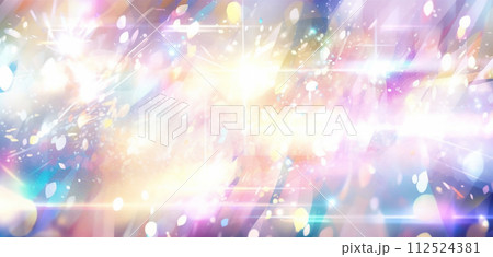 カラフルな光の背景 112524381