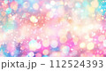 カラフルなキラキラ背景 112524393