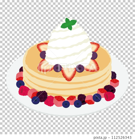パンケーキのイラスト パンケーキのイラスト 112526343