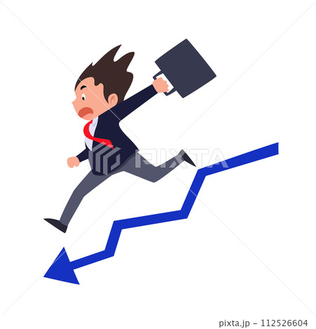 Illustration of businessman cartoon. 112526604