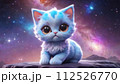宇宙に浮かぶ猫のイラスト 2 112526770
