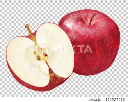 Apple (1 piece and cut in half) 112527016