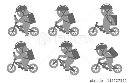 自転車に乗る人 自転車に乗る人 112527352