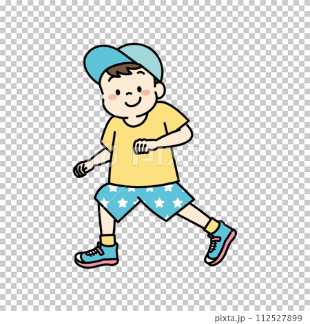 ダンスをする男の子のイラスト 112527899