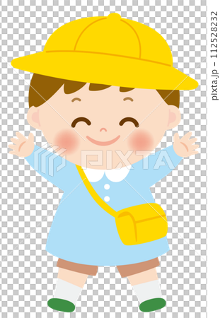 可愛的幼兒園小朋友插畫 112528232