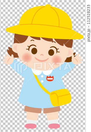 Illustration of cute kindergarten children 112528233