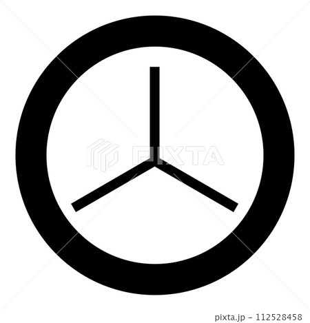3D axis coordinate system measurement modeling space XYZ tridimensional icon in circle round black color vector illustration image solid outline style 112528458
