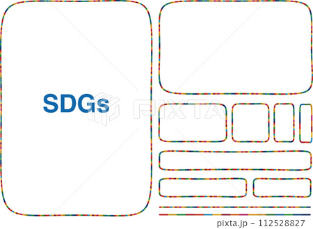 SDGsのフレームセット 6 112528827