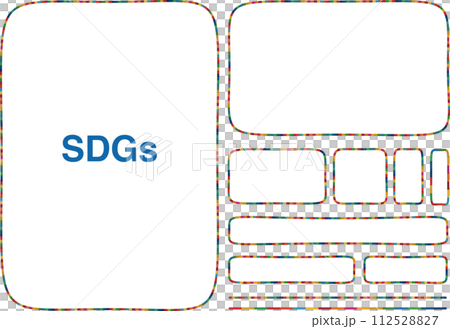 SDGsのフレームセット 6 112528827