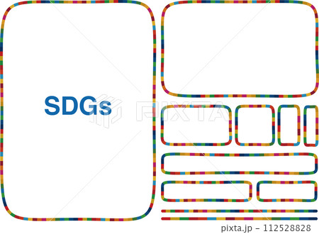 SDGsのフレームセット 7 112528828