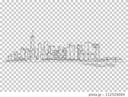 nuance_illustration_紐約，曼哈頓，城市，風景 112529084