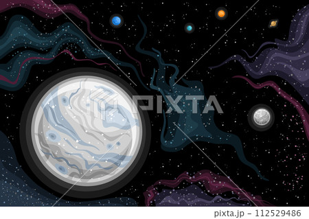 Vector Fantasy Space Chart 112529486