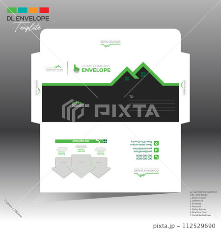 envelope for home and building company use 112529690