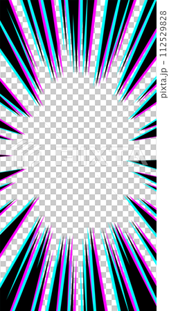 Pop concentrated line background material with misalignment style Pop concentrated line background material with misalignment style 112529828