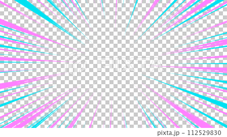 Pink and blue pop concentrated line background material Pink and blue pop concentrated line background material 112529830