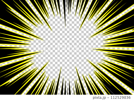 Yellow and black concentrated line background material Yellow and black concentrated line background material 112529836