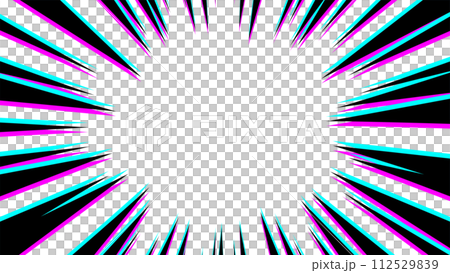 Pop concentrated line background material with misalignment style Pop concentrated line background material with misalignment style 112529839