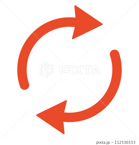 サイクル　アイコン　矢印 112530153