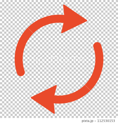 サイクル　アイコン　矢印 112530153