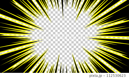 Yellow and black concentrated line background material Yellow and black concentrated line background material 112530623