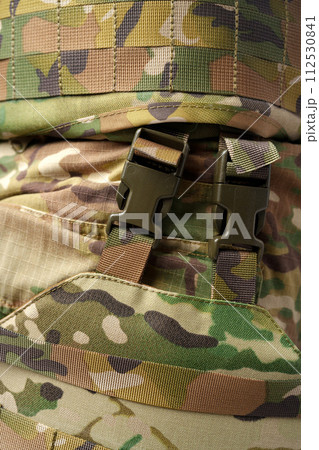 Close up of military man in uniform 112530841