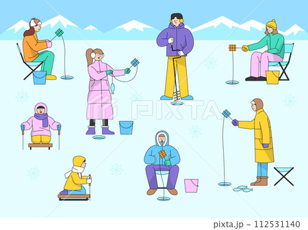 Glacial fishing Glacial fishing 112531140