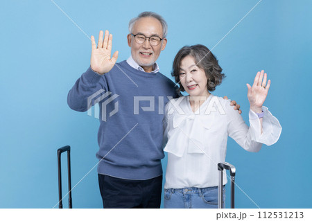 A senior who greets you before you go on a trip 112531213