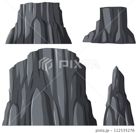 Assorted Vector Rock Formations Assorted Vector Rock Formations 112535276