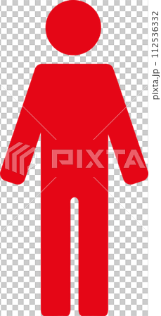 Person pictogram upright silhouette icon whole body Person pictogram upright silhouette icon whole body 112536332