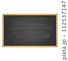 Empty  chalkboard texture hang on the white wall.  112537147