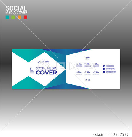 social media cover banner for any best company use 112537577