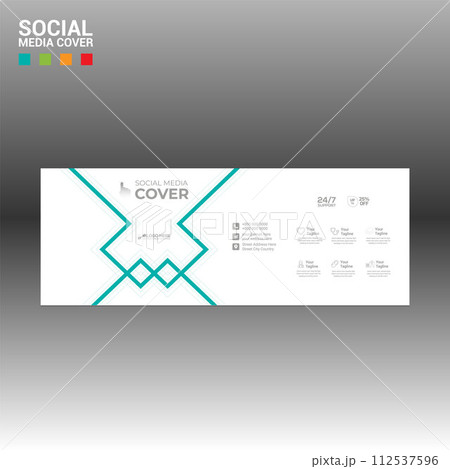 social media cover banner for any best company use 112537596