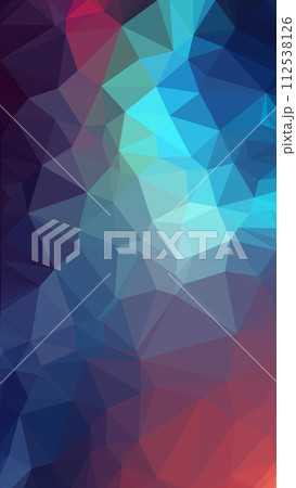Low poly abstract colorful background, trendy, geometric, cyber polygonal wallpaper Low poly abstract colorful background, trendy, geometric, cyber polygonal wallpaper 112538126