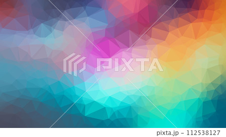 Low poly abstract colorful background, trendy, geometric, cyber polygonal wallpaper Low poly abstract colorful background, trendy, geometric, cyber polygonal wallpaper 112538127