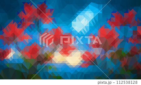 Low poly abstract colorful background, trendy, geometric, cyber polygonal wallpaper Low poly abstract colorful background, trendy, geometric, cyber polygonal wallpaper 112538128