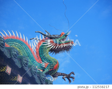 静岡県　吉原　妙法寺　月と龍　2月 112538217