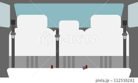 タクシー後部座席のイメージ素材 タクシー後部座席のイメージ素材 112538281