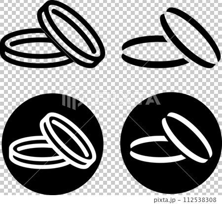 指輪　2個　アイコンセット 112538308