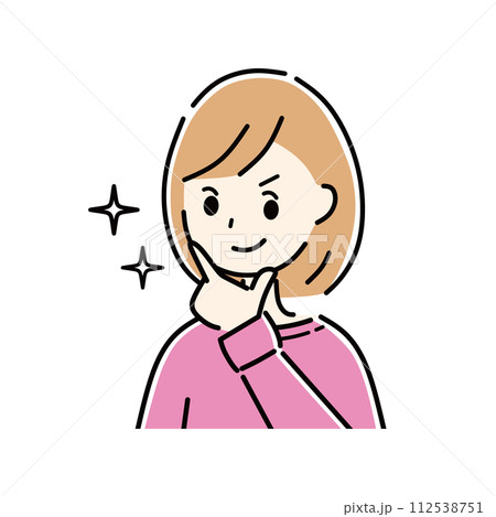 キメ顔の女性 112538751