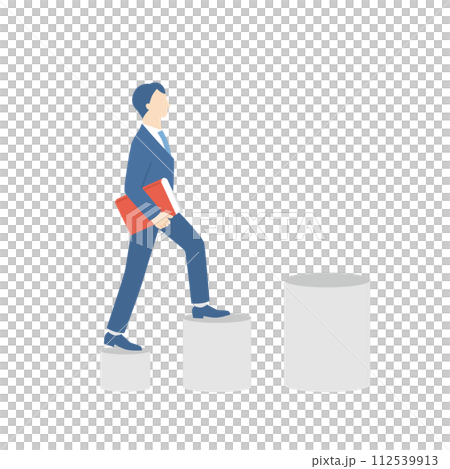 Businessman stepping up 112539913