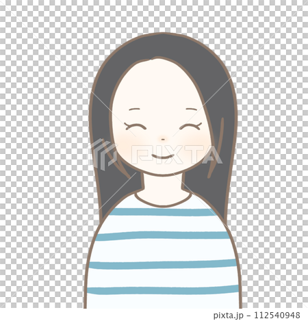 A smiling black-haired woman A smiling black-haired woman 112540948