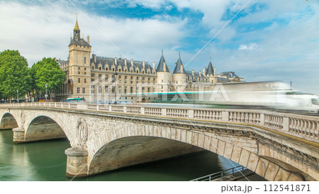 Castle Conciergerie timelapse - former royal palace and prison. Paris, France. Castle Conciergerie timelapse - former royal palace and prison. Paris, France. 112541871